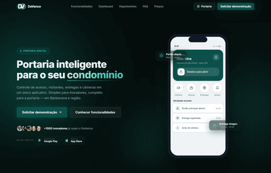 Devence project screenshot